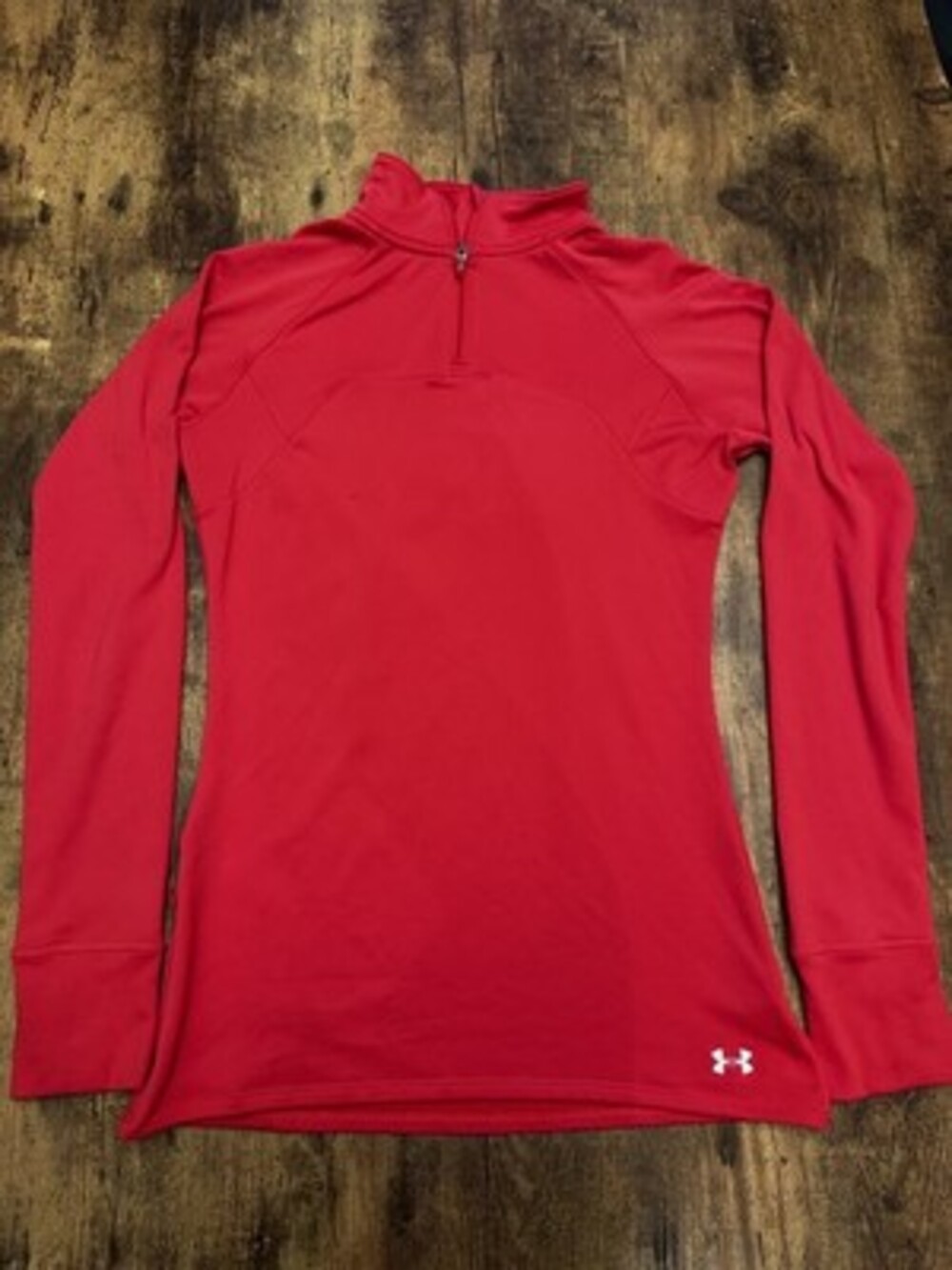Under Armour AllSeasonGear 1/4 Zip Fitted Pullover - Red #209